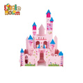 Cutely Designed Pink Beautiful Castle Princess Toys For Kids